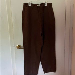 Brown linen pants. Size 33/30.